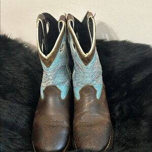 Durango Brown and Blue Leather Boots